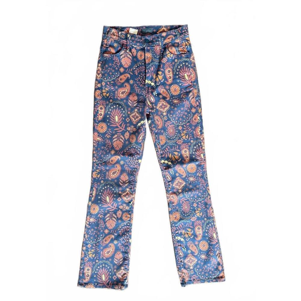 New Mother The Hustler Flood Women's Printed Jeans Size 25